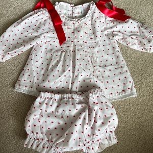 Cecil and Lou Swiss dot diaper set